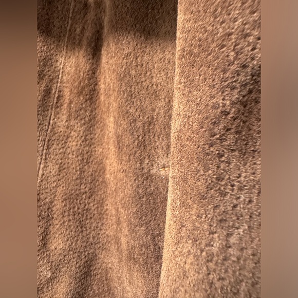 Vintage Wilsons Brown Leather 100% Suede Belted Jacket Size L Retro Style - Picture 6 of 8